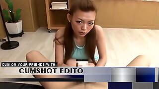 Submissiv japansk teenager pantyjob første personers synsvinkel
